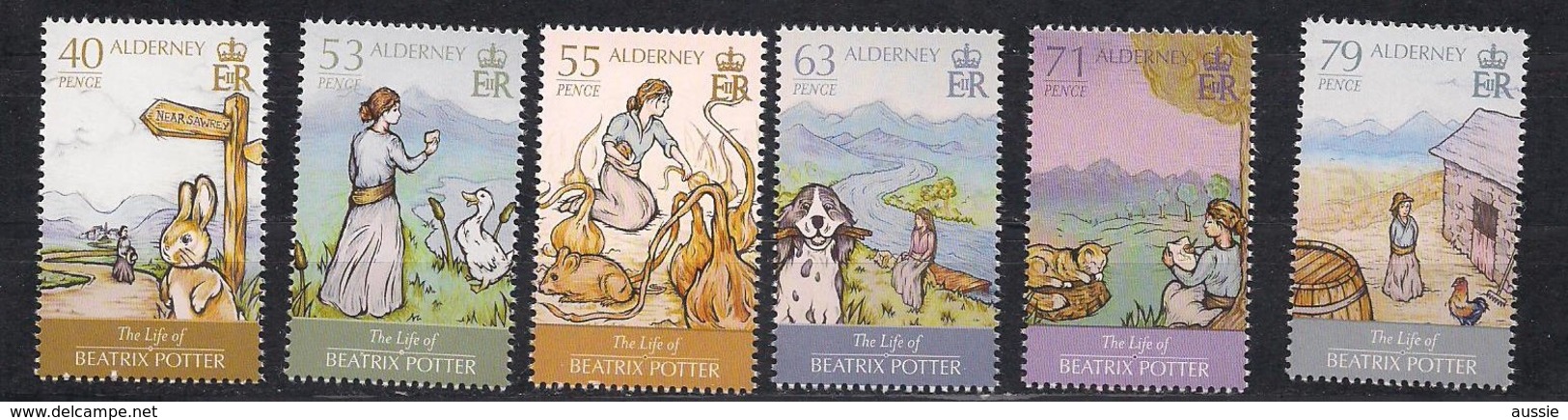 Aurigny Alderney 2013 Yvertn° 478-483 *** MNH Cote 12,70 Euro The Life Of Beatrix Potter - Alderney