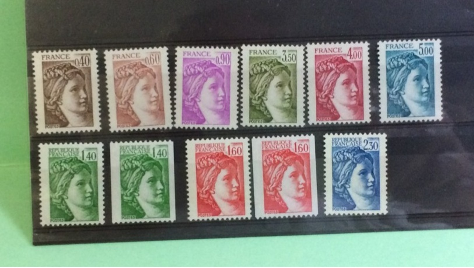 France (Lot Belle SérieType Sabine) 1981 - Neuf (Y&T 11Val) - Coté 13,70€ - Unused Stamps