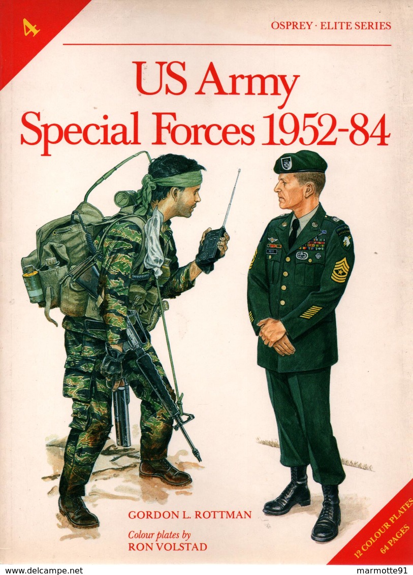 US ARMY SPECIAL FORCES 1952 1984  OSPREY  ELITE SERIES N°4 - English