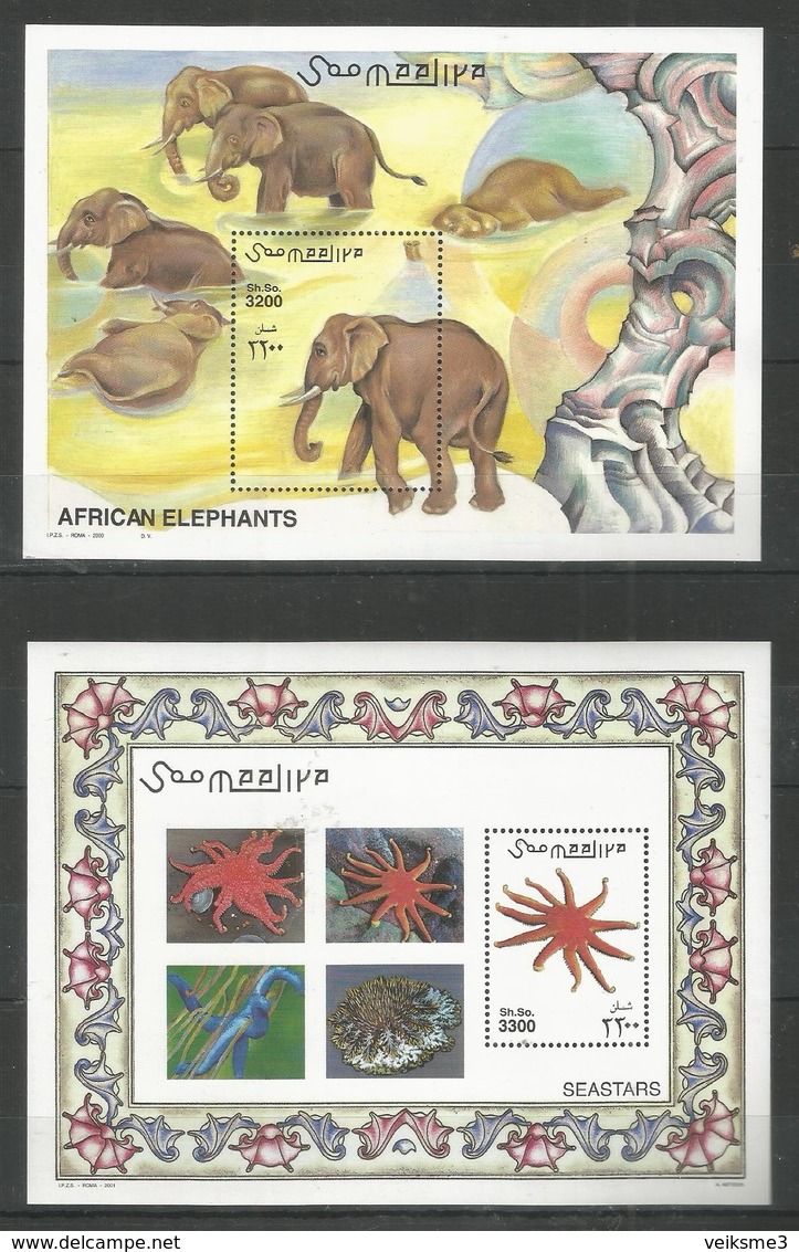 SOMALIA - MNH - Animals - Elephants - Marine Life - Otros & Sin Clasificación