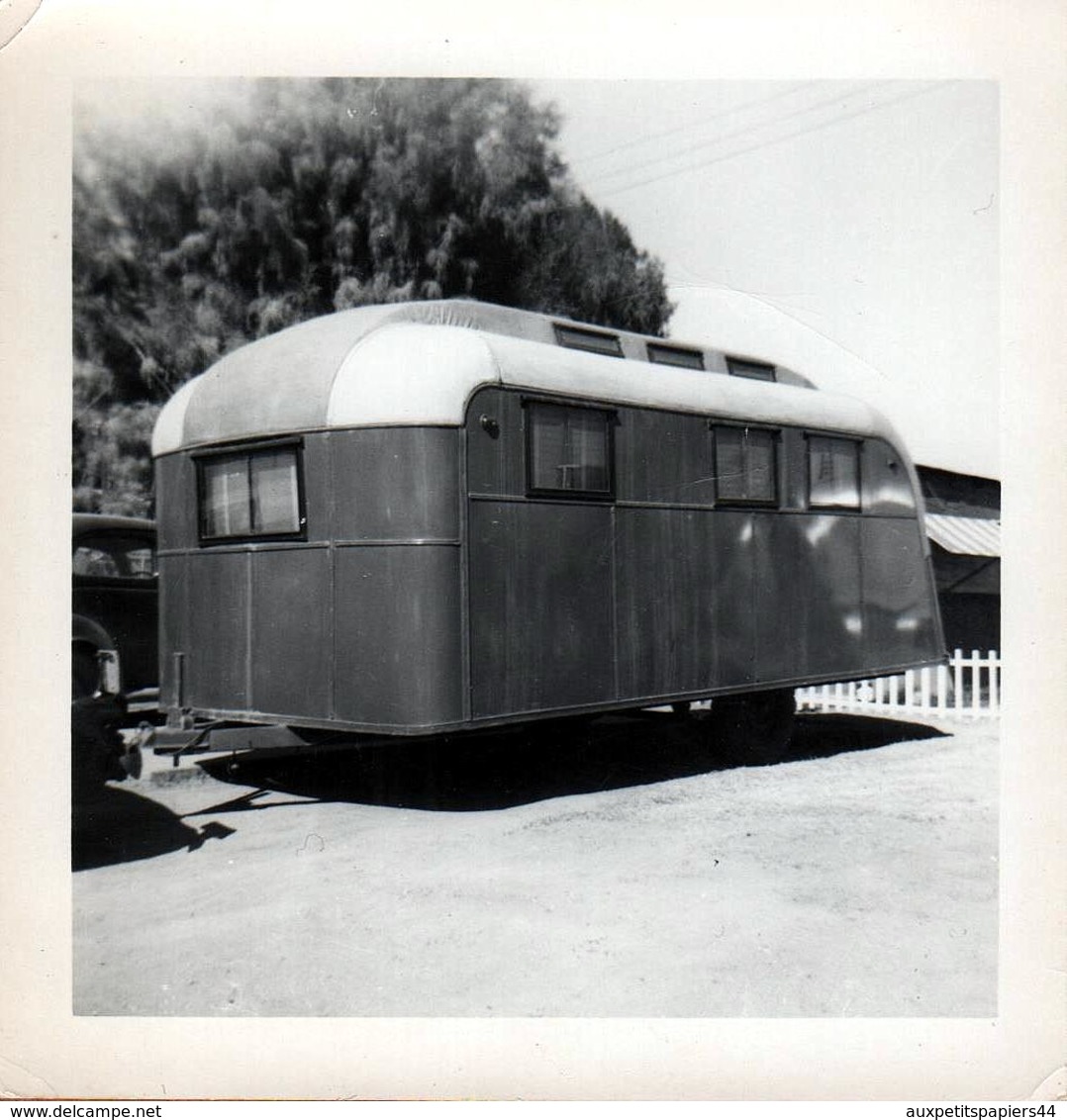 Photo Carrée Originale B.B. USA - La Caravane Américaine Tractée 1950/60 - Automobiles