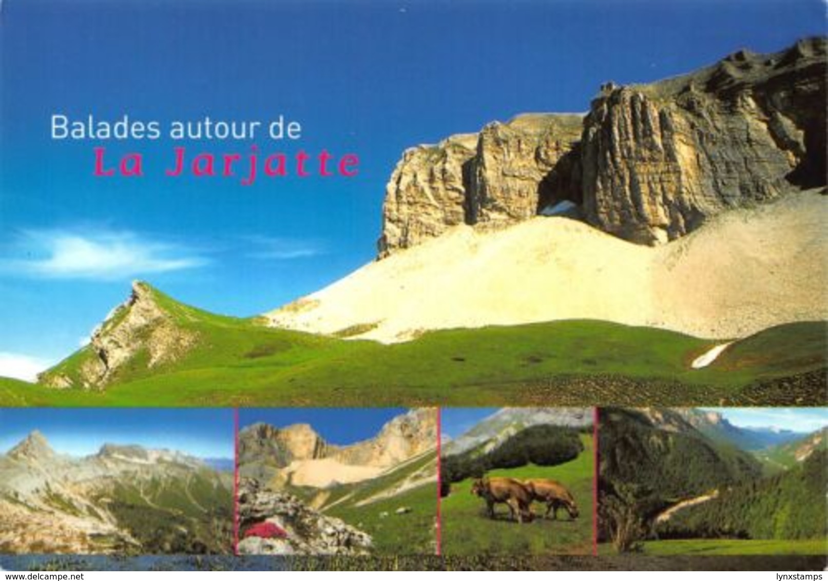 France La Jarjatte Col De La Croix Et Grand Ferrand Lac De Lauzon Postcard - Altri & Non Classificati