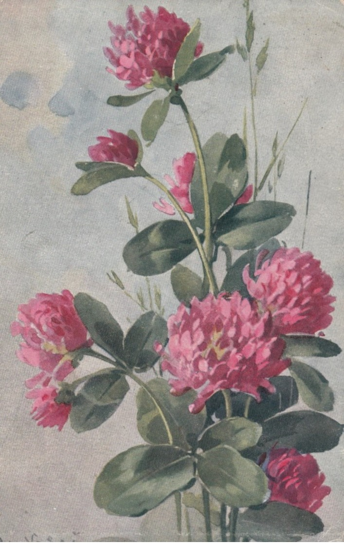 KLEIN ; Red Flowers , 1922 - Klein, Catharina