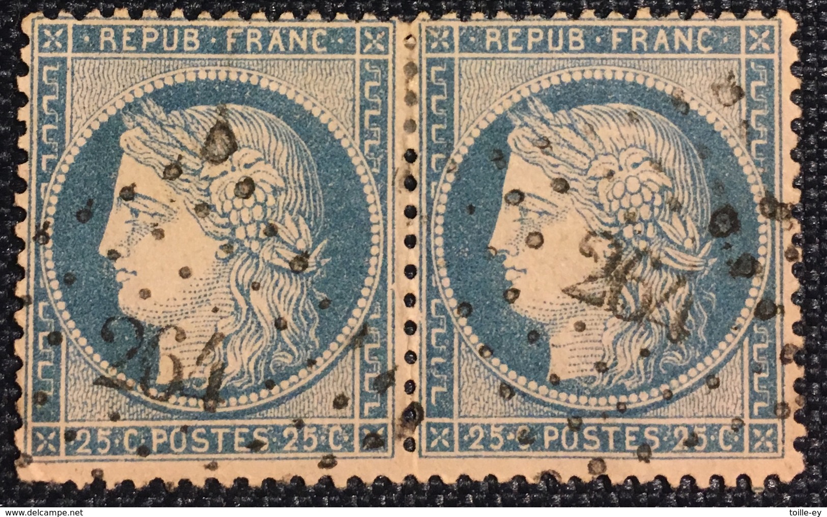 Timbre De France Classique N°60 PC Du GC 264 Barraux - Andere & Zonder Classificatie