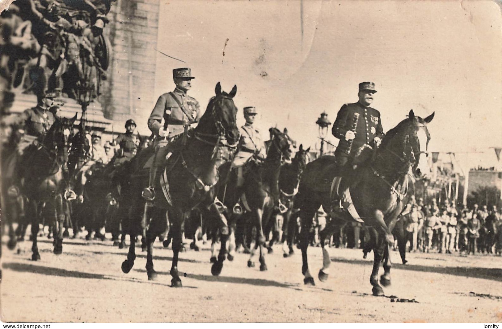 Militaire Guerre 1914 1918 Cpa Carte Photo Fetes De La Victoire 14 Juillet 1919 Marechal Foch Joffre - Guerre 1914-18