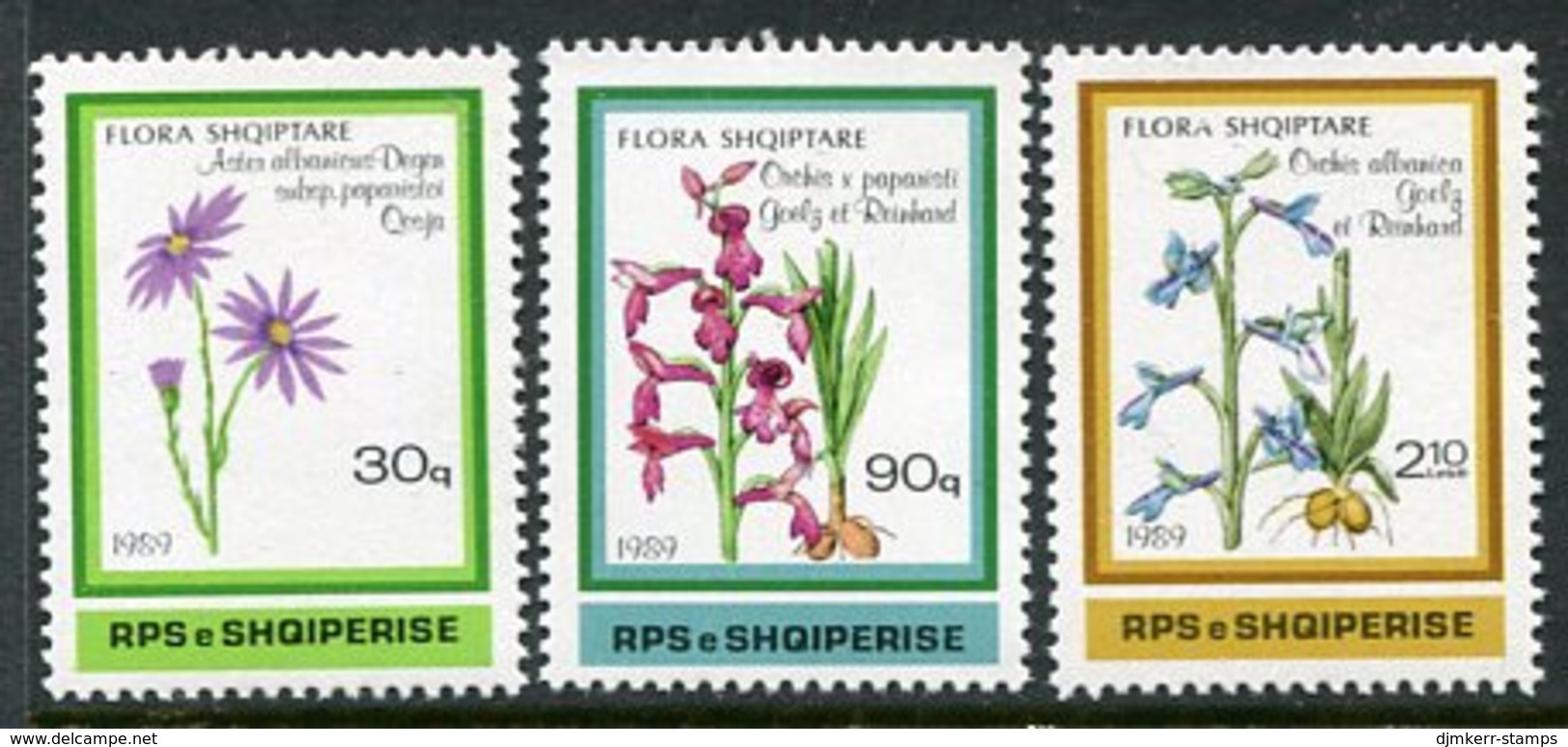 ALBANIA 1989 Flowering Plants MNH / **.  Michel 2395-97 - Albanien