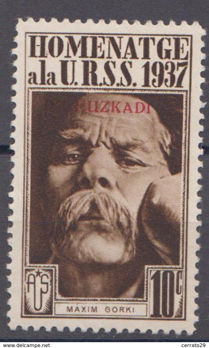 HOMENAJE A LA U.R.S.S. 1937 - EUZKADI - Spanish Civil War Labels