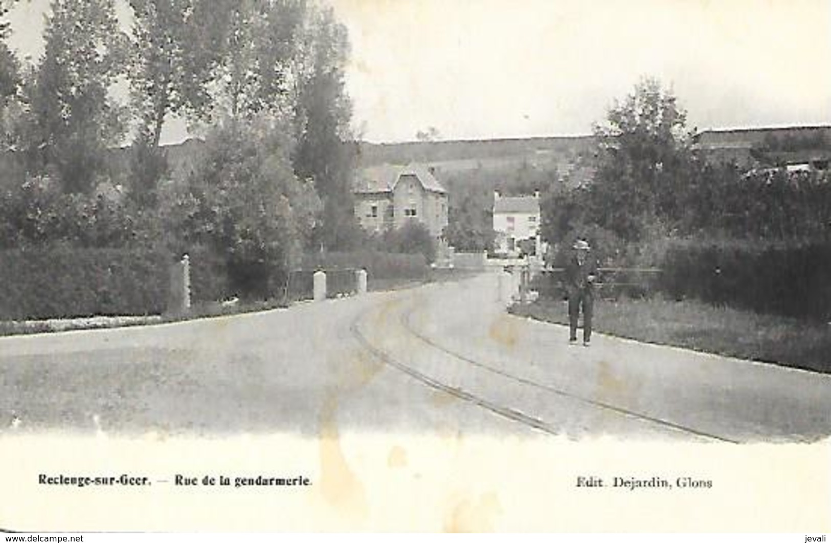 CPA / AK / PK  -  RECLENGE SUR GEER    Rue De La Gendarmerie - Bassenge