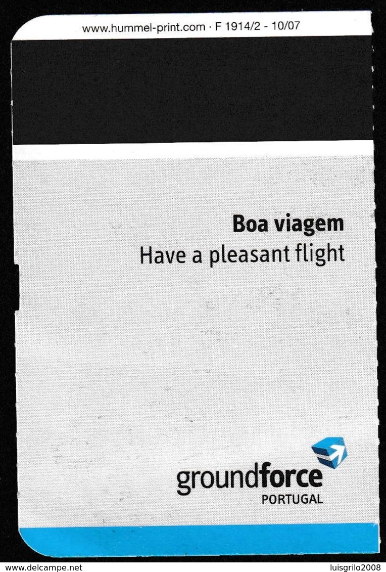 Boarding Pass, Portugal - Groundforce / Lisbon To Brussels - Europa