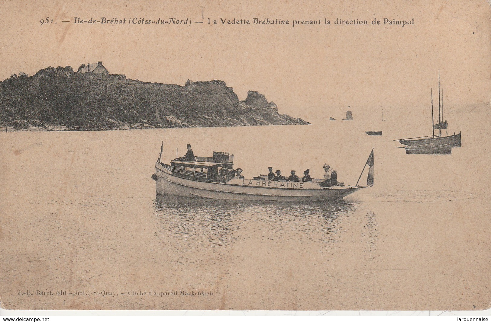 22 - ILE DE BREHAT - La Vedette Bréhatine Prenant La Direction De Paimpol - Ile De Bréhat