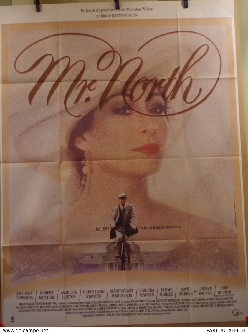 Af Orig Ciné M NORTH (1988) R MITCHUM Lauren Bacall 160X120 Huston Illus Landi - Manifesti & Poster