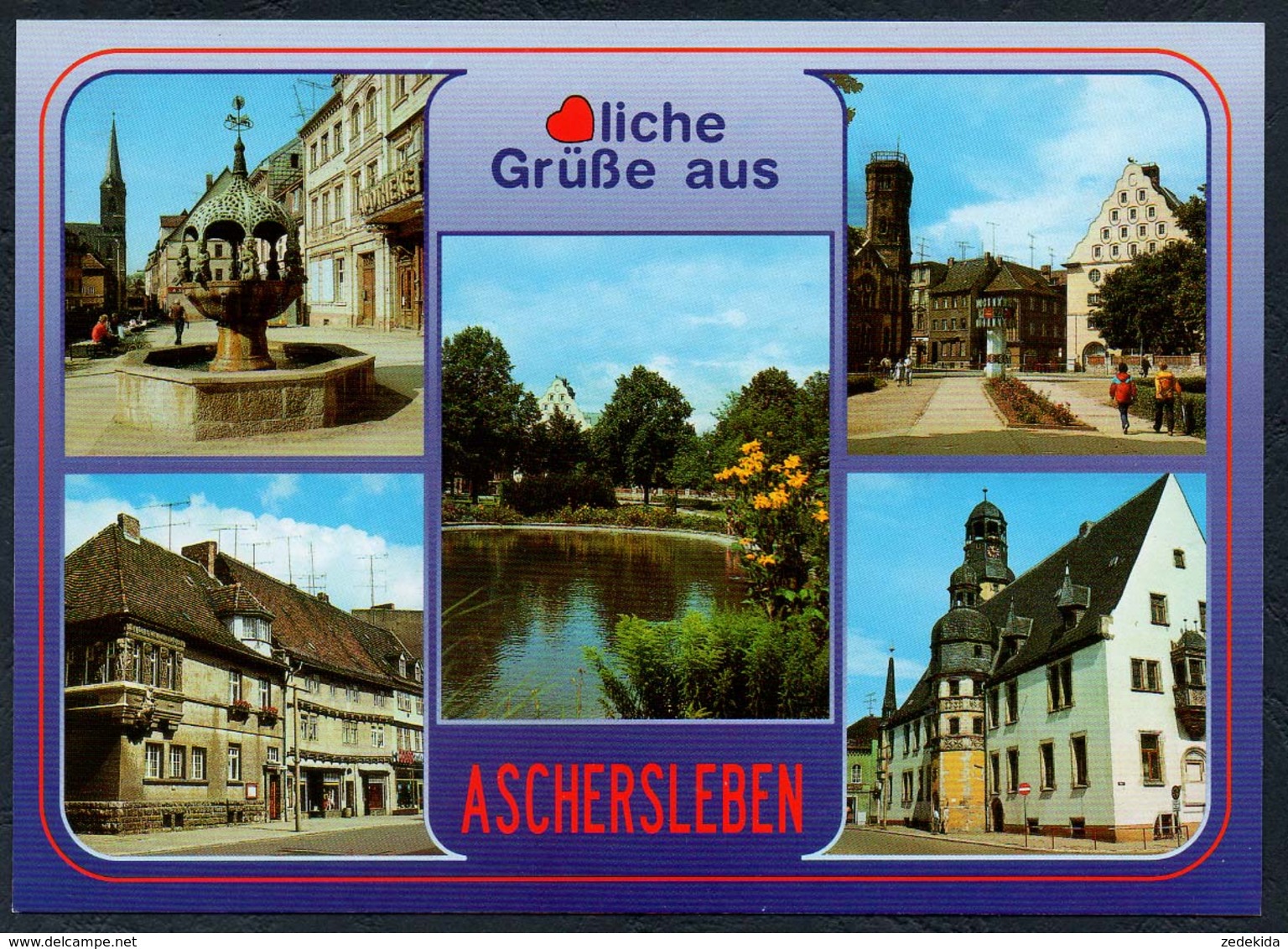D1043 - TOP Aschersleben - Bild Und Heimat Reichenbach - Qualitätskarte - Aschersleben