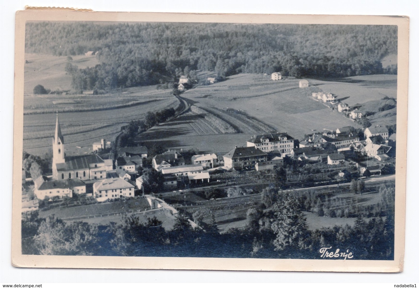 1950? YUGOSLAVIA, SLOVENIA, TREBNJE TO BELGRADE, ILLUSTRATED POSTCARD,  USED - Yugoslavia