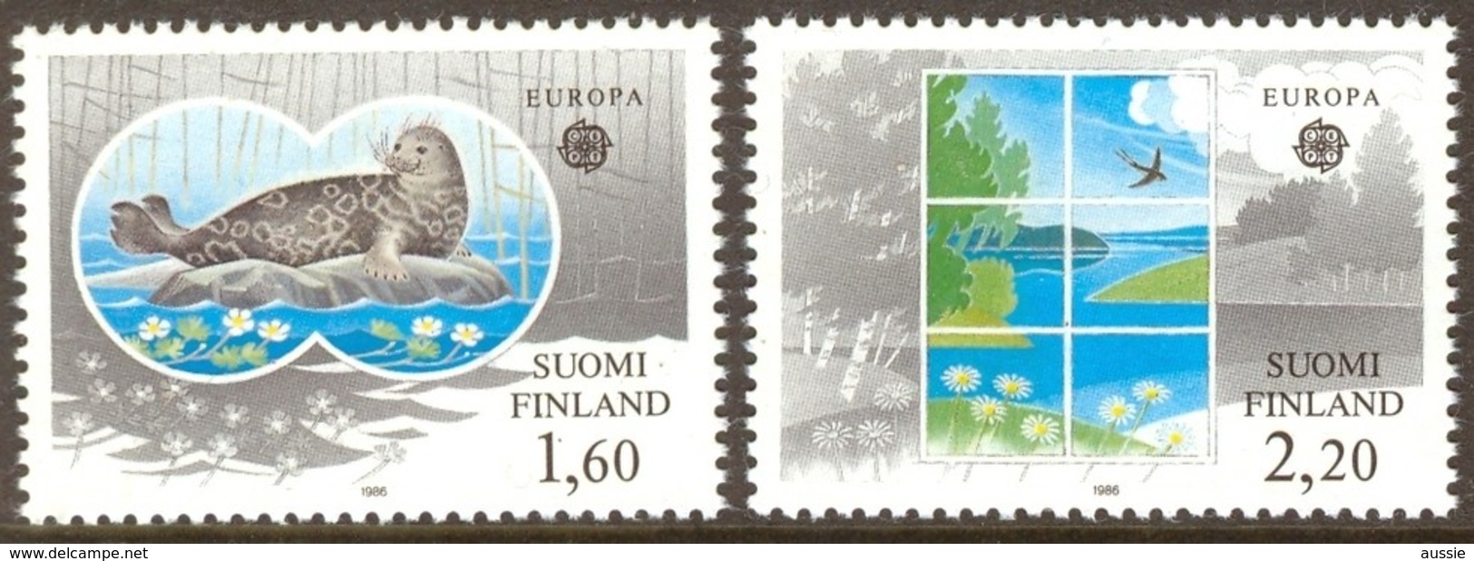 Cept 1986 Finlande Finland Suomi Yvertn°  949-50 *** MNH Cote 10 Euro Faune - Ongebruikt