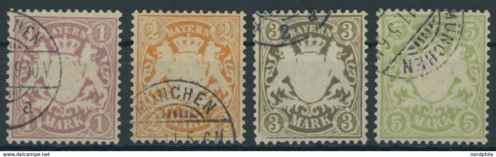 BAYERN 71-74 O, 1911, Postscheckpapier, Prachtsatz, Mi. 90.- - Sonstige & Ohne Zuordnung