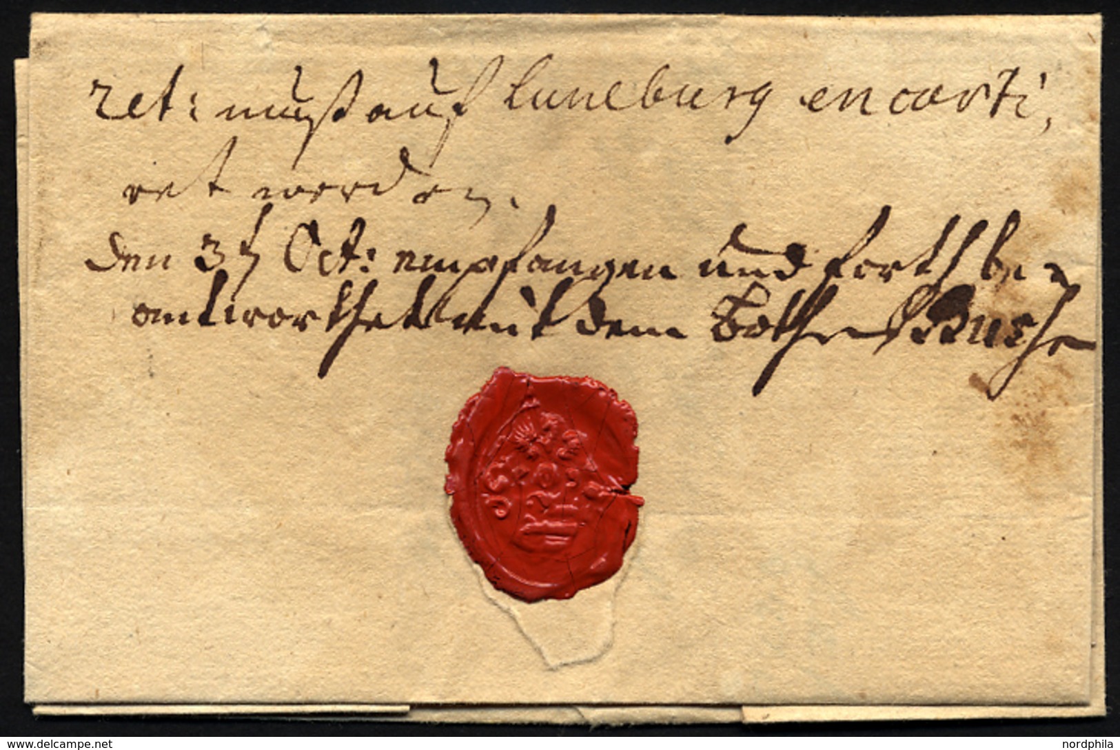 SCHLESWIG-HOLSTEIN - ALTBRIEFE 1737, Brief Von Ratzeburg Nach Lüneburg, Pracht - Prephilately