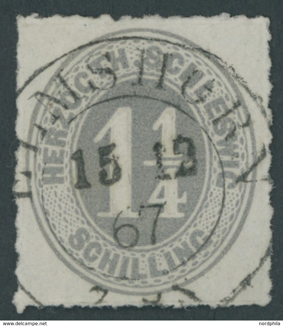 SCHLESWIG-HOLSTEIN 18c O, ELMSHORN, K2 Zentrisch Auf 11/4 S. Mittelgrau, Kabinett - Schleswig-Holstein