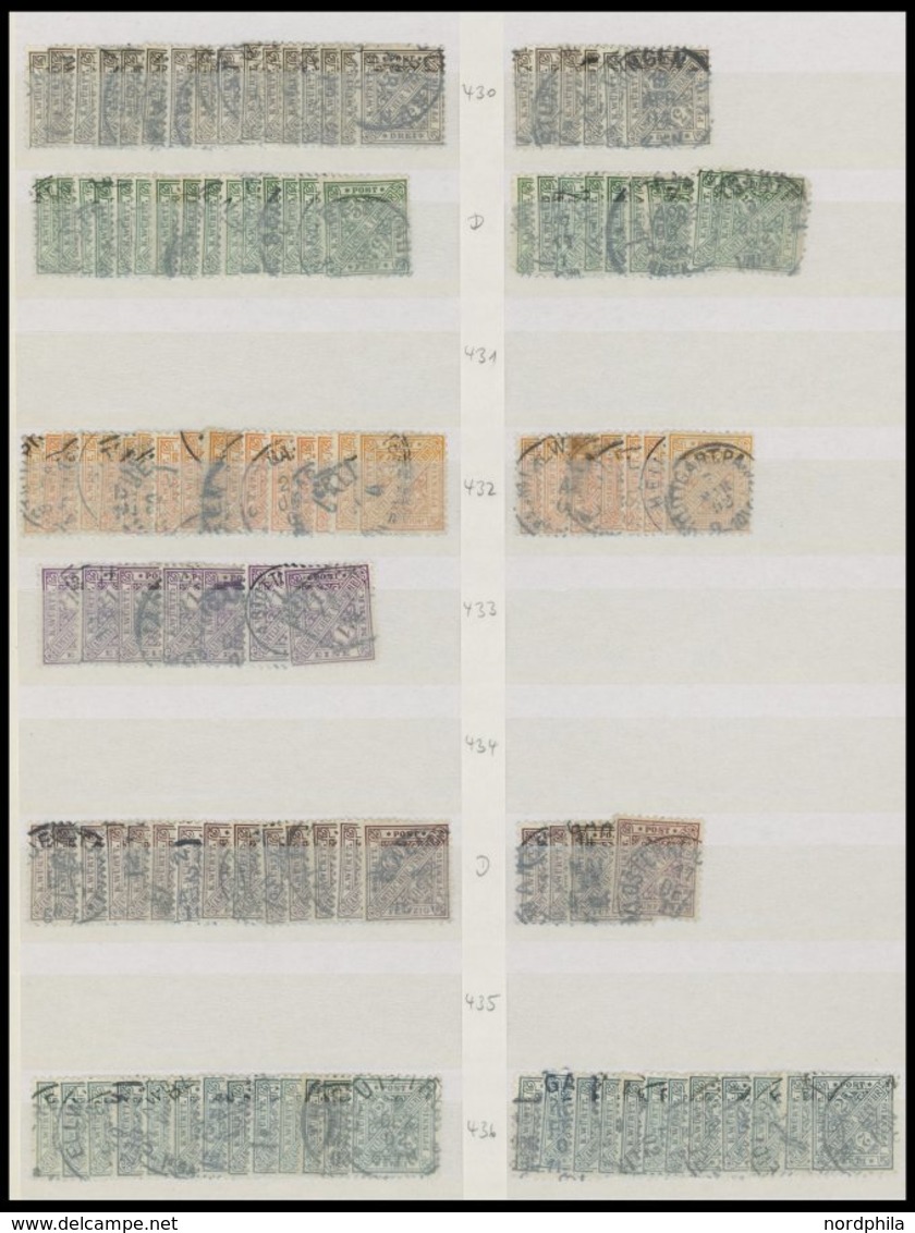 WÜRTTEMBERG 201-81 O,BrfStk , 1881-1920, Dienstmarken II, Gut Sortierte Reichhaltige Lagerpartie Von über 1100 Werten!,  - Otros & Sin Clasificación