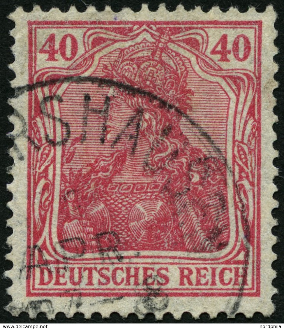 Dt. Reich 145bII O, 1920, 40 Pf. Rot (poröser Druck), Pracht, Gepr. Dr. Oechsner, Mi. 200.- - Usados