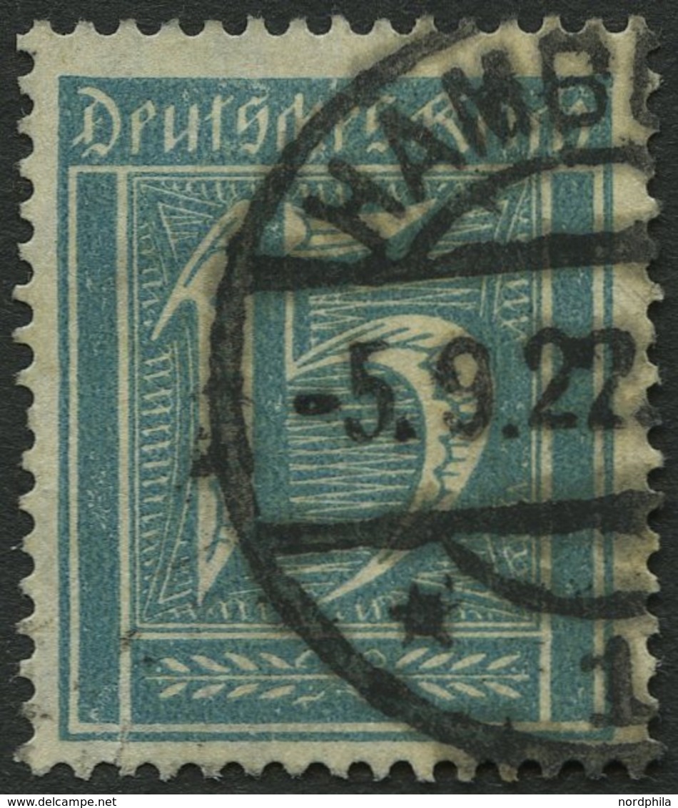Dt. Reich 179 O, 1933, 15 Pf. Grünblau, Wz. 2, Unten Kleiner Riß Sonst Pracht, Gepr. Kowallik, Mi. 280.- - Usados