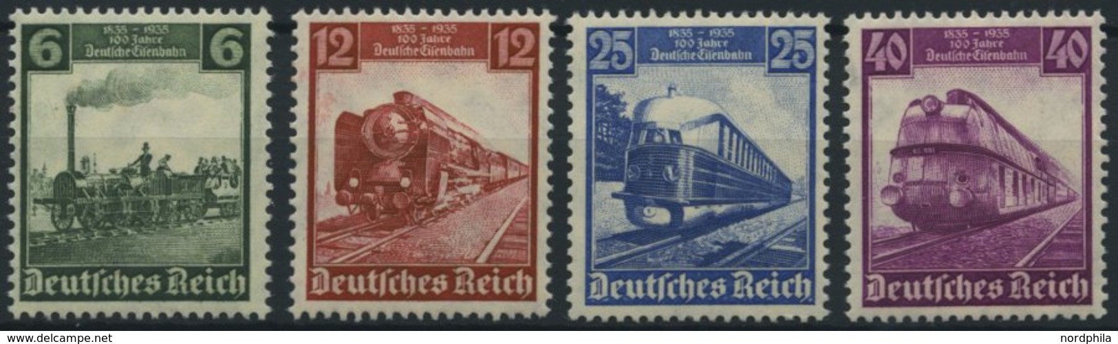 Dt. Reich 580-83 **, 1935, 100 Jahre Eisenbahn, Prachtsatz, Mi. 130.- - Otros & Sin Clasificación