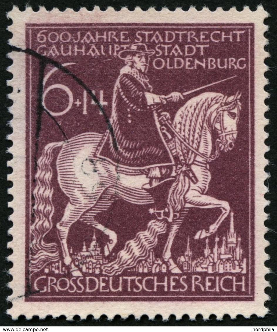 Dt. Reich 907I O, 1945, 6 Pf. Oldenburg Mit Abart Zweites U In Gauhauptstadt Unten Offen, Feinst, Mi. 100.- - Otros & Sin Clasificación