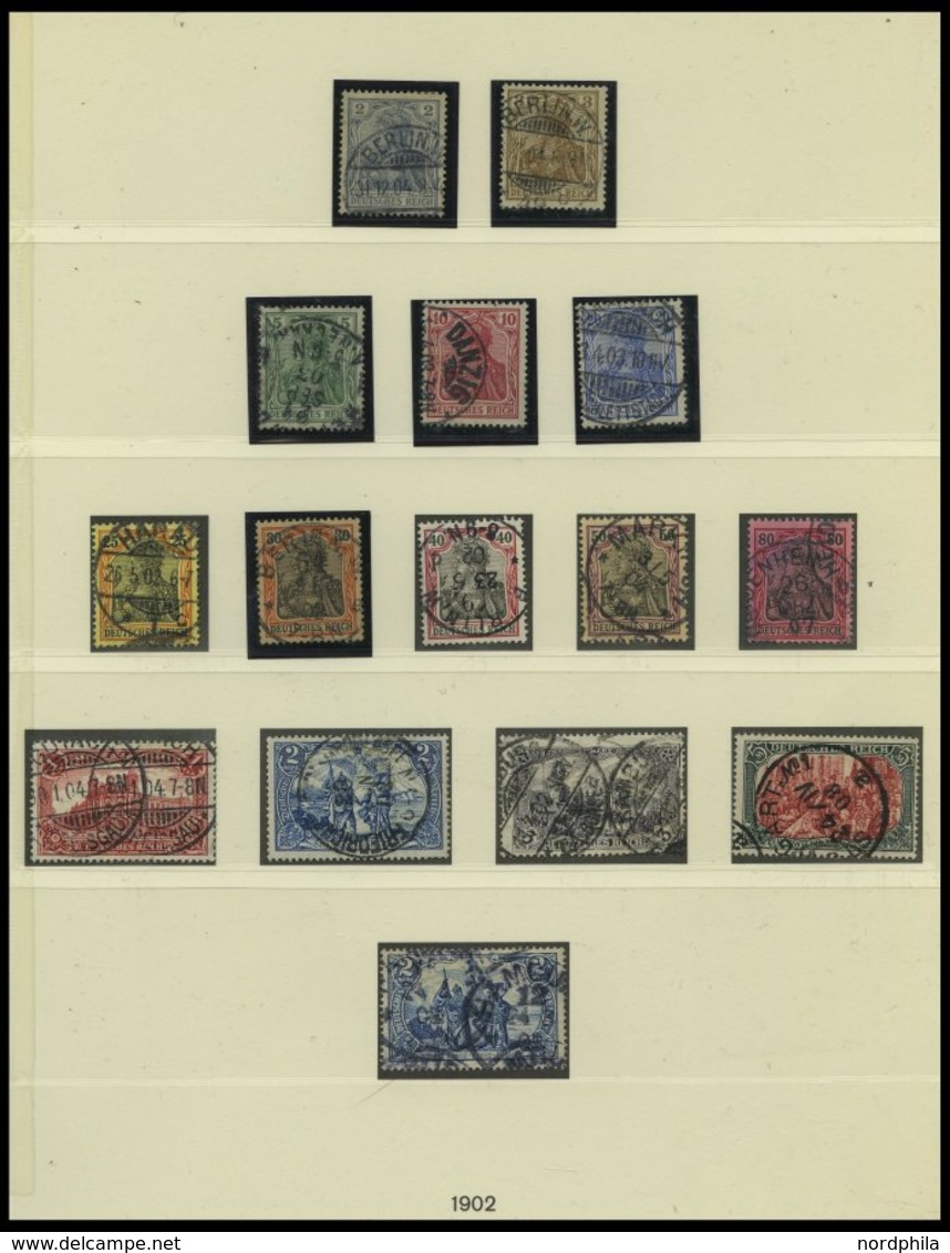 SAMMLUNGEN O, 1872-1915, Gestempelter Sammlungsteil Auf Lindner Falzlosseiten Mit Vielen Besseren Werten, Erhaltung Etwa - Used Stamps