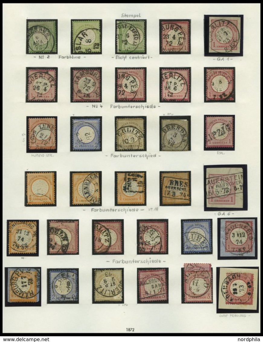 SAMMLUNGEN O,*,Brief , 1872-1923, Sammlung Dt. Reich Im SAFE Falzlosalbum, Sehr Reichhaltig Gesammelt Mit Vielen Nuancen - Used Stamps
