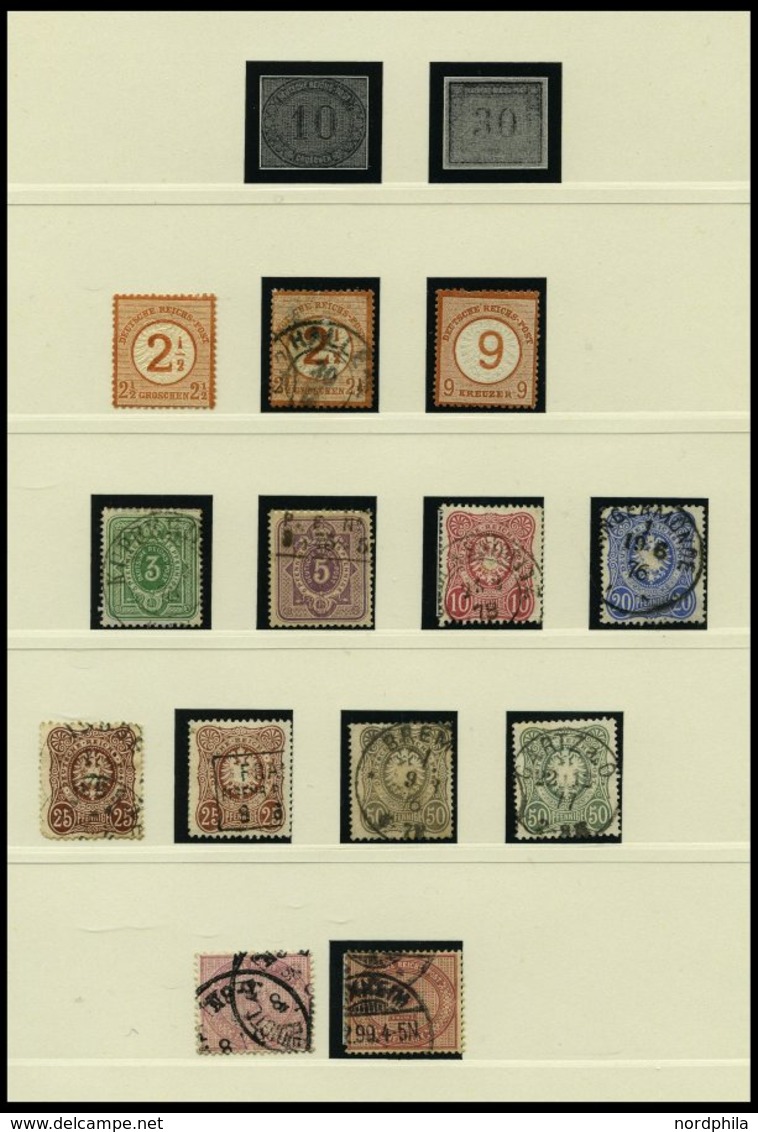 SAMMLUNGEN O,* , Sammlung Dt. Reich Von 1872-1933 Im SAFE-dual Album, Stark Unterschiedliche Erhaltung, Daher Niedrig Au - Used Stamps