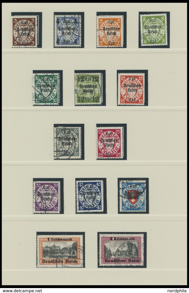 SAMMLUNGEN O, 1933-45, Saubere Komplette Gestempelte Sammlung Dt. Reich Im SAFE Dual Album Mit Allen Blocks (Nothilfeblo - Used Stamps