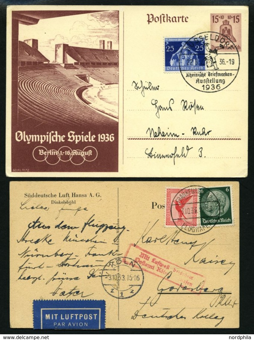 SAMMLUNGEN O,*,Brief , Sammlung Dt. Reich Von 1933-45 Auf KA-BE Seiten Mit Mittleren Ausgaben Und Einigen Belegen, Oftma - Used Stamps