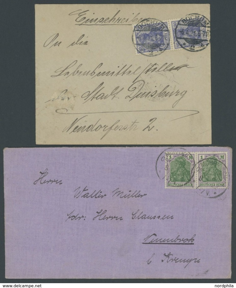 LOTS 1901-22, 34 Meist Verschiedene Belege Germania, Feinst/Pracht, Fundgrube! - Otros & Sin Clasificación