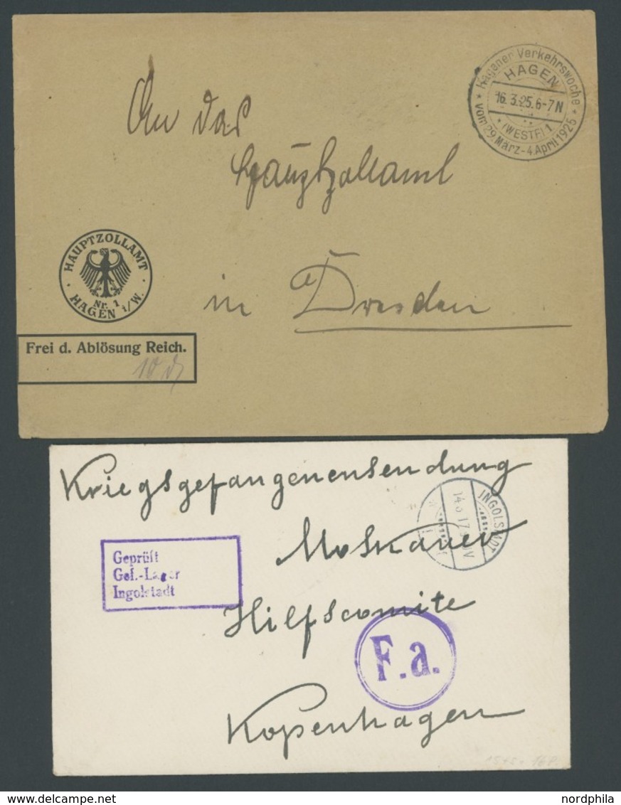 LOTS 1903-43, Partie Von 42 Belegen, Etwas Unterschiedlich, Fundgrube! - Other & Unclassified