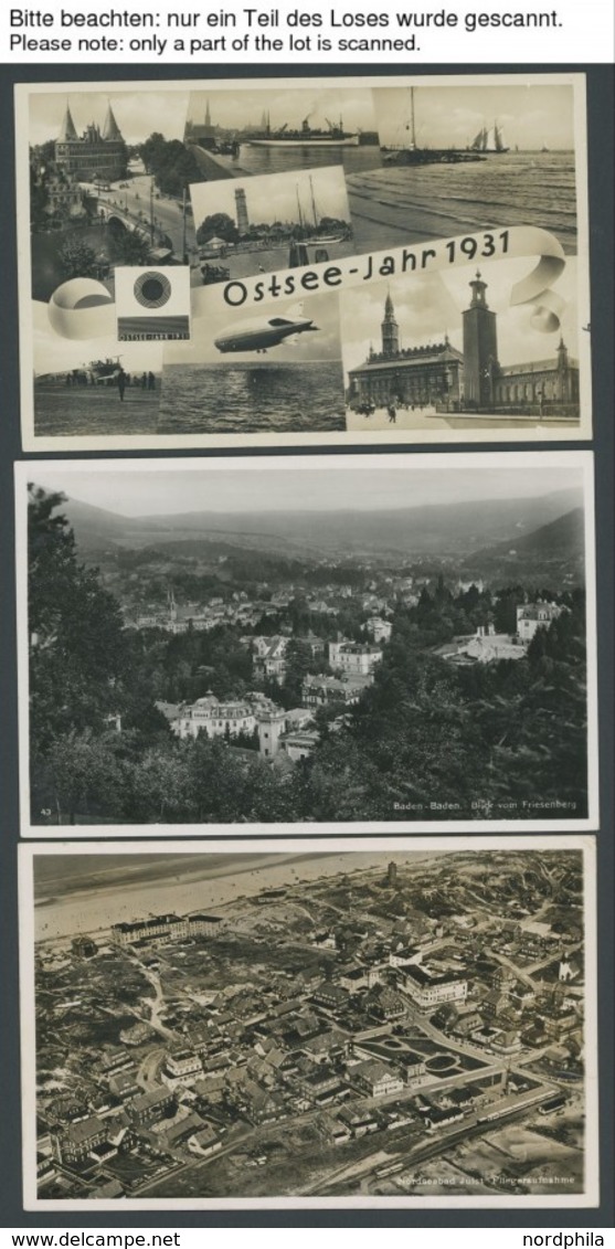 LOTS Ca. 1930-38, 54 Verschiedene Frankierte Ansichtskarten, Pracht - Otros & Sin Clasificación
