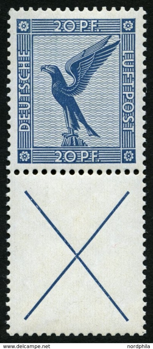 ZUSAMMENDRUCKE S 35 **, 1930, Adler 20 + X, Normale Zähnung, Pracht, Mi. 750.- - Se-Tenant