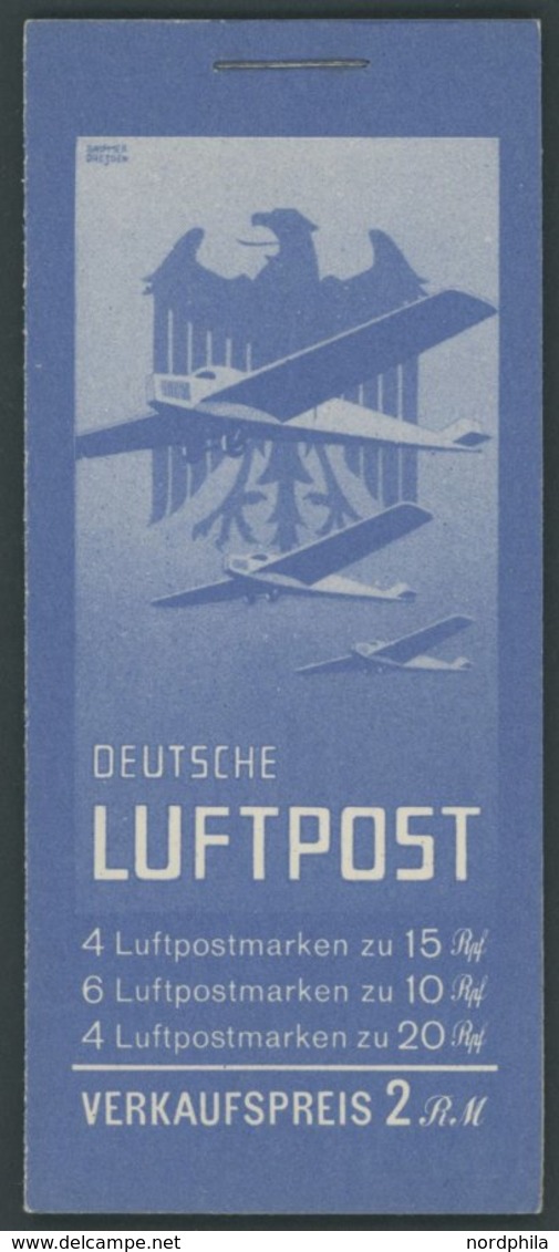 ZUSAMMENDRUCKE MH 20.2 **, 1931, Markenheftchen Flugpost, Ohne ONr., Nicht Durchgezähnt, Feinst (Deckel Minimal Angestoß - Se-Tenant