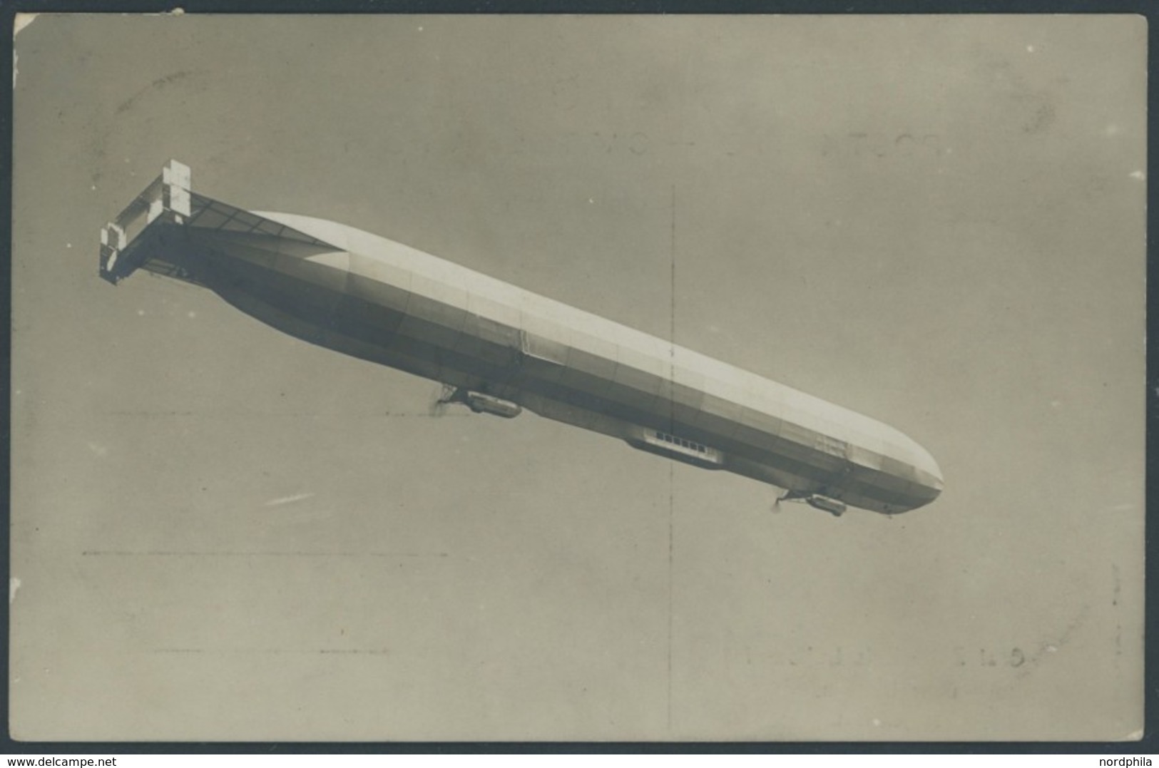 ZEPPELINPOST 10F BRIEF, 1911, Luftschiff Schwaben, 20.7.1911, Fotokarte, Gebraucht, Leichte Gebrauchsspuren - Airmail & Zeppelin