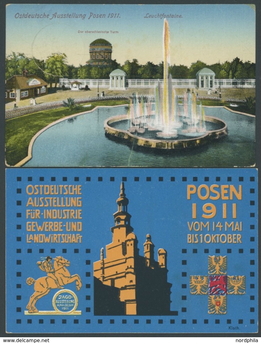 SAMMLUNGEN, LOTS 1911, Ostdeutsche Ausstellung Für Industrie Gewerbe- Und Landwirtschaft, 2 Verschiedene Offizielle Kart - Ocupación 1914 – 18