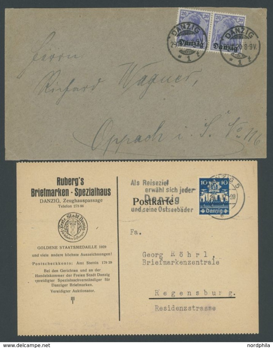 SAMMLUNGEN, LOTS 1920-37, Kleine Interessante Partie Von 6 Verschiedenen Belegen, Pracht - Other & Unclassified