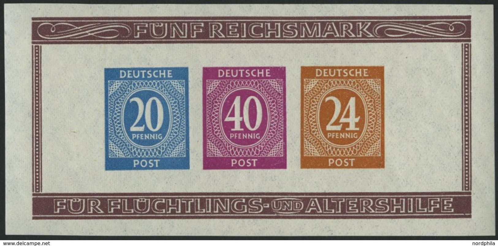 ALLIIERTE BES. Bl. 12A/B **, 1946, Blockpaar Briefmarken-Ausstellung, Pracht, Mi. 120.- - Otros & Sin Clasificación