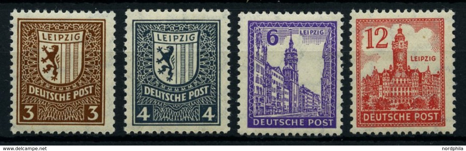 WEST-SACHSEN 150-55X **, 1946, Abschiedsserie, Wz. 1X, Prachtsatz, Mi. 380.- - Otros & Sin Clasificación