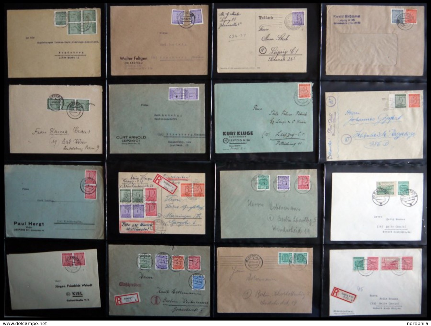 WEST-SACHSEN Interessante Briefsammlung Von 135 Verschiedenen Belegen, Dabei Gute Mittlere Frankaturen, Bessere Abstempe - Other & Unclassified