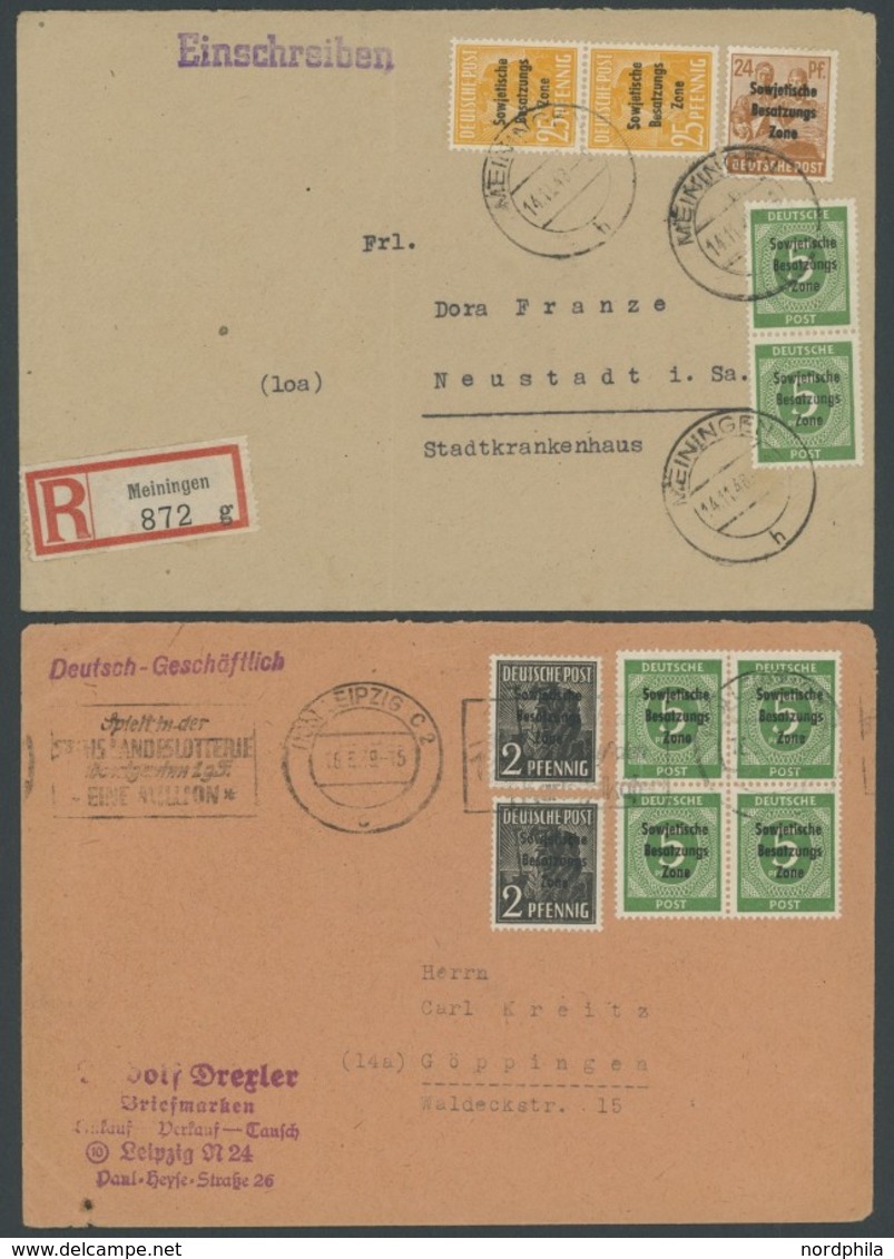 SAMMLUNGEN, LOTS 207-11 BRIEF, 1948, 14 Verschiedene Belege, Einige Bessere, Meist Pracht, Fundgrube! - Sonstige & Ohne Zuordnung