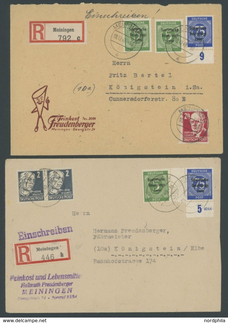 SAMMLUNGEN, LOTS 207-11 BRIEF, 1948, 14 Verschiedene Belege, Einige Bessere, Meist Pracht, Fundgrube! - Sonstige & Ohne Zuordnung