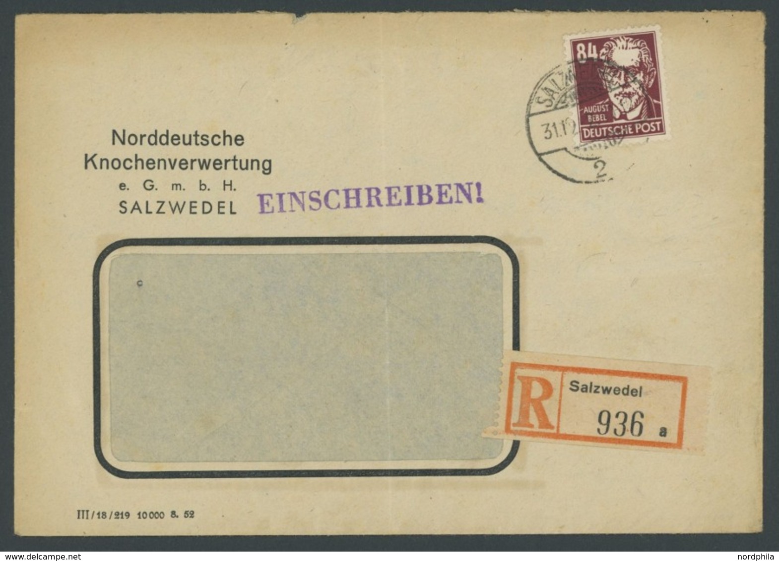 SAMMLUNGEN, LOTS Aus 212-27 BRIEF, 1948/50, 36 Fast Nur Verschiedene Belege Persönlichkeiten, Einige Bessere, Meist Prac - Otros & Sin Clasificación