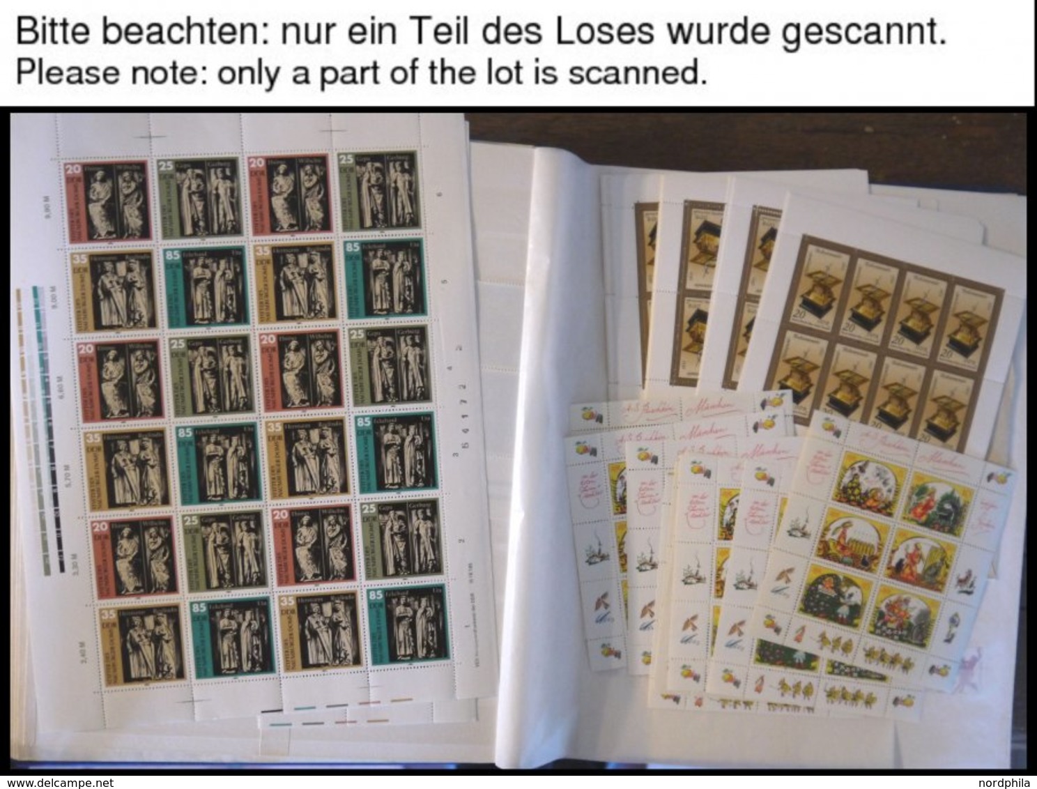 LOTS **, Postfrisches Händlerlager DDR Von 1962-90 In 6 Schaubek Einsteckbüchern, Ab 1971 Meist 6-10x Vorhanden, Dabei Z - Otros & Sin Clasificación