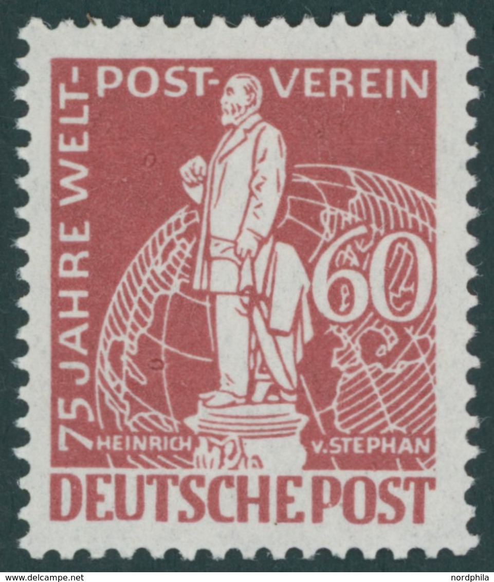 BERLIN 39I **, 1949, 60 Pf. Stephan Mit Abart UT In Deutsche Unten Beschnitten, Pracht, Mi. 400.- - Autres & Non Classés