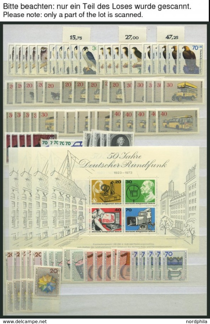 LOTS **, 1969-84, Saubere Dublettenpartie Kompletter Ausgaben, Meist 4-5x, Pracht, Mi. Ca. 2900.- - Used Stamps