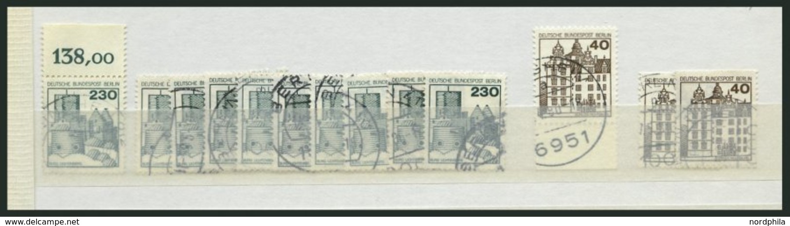 LOTS O, 1974-83, Saubere Dublettenpartie, Komplett, Je 6-10x, Feinst/Pracht, Mi. Ca. 2500.- - Usados