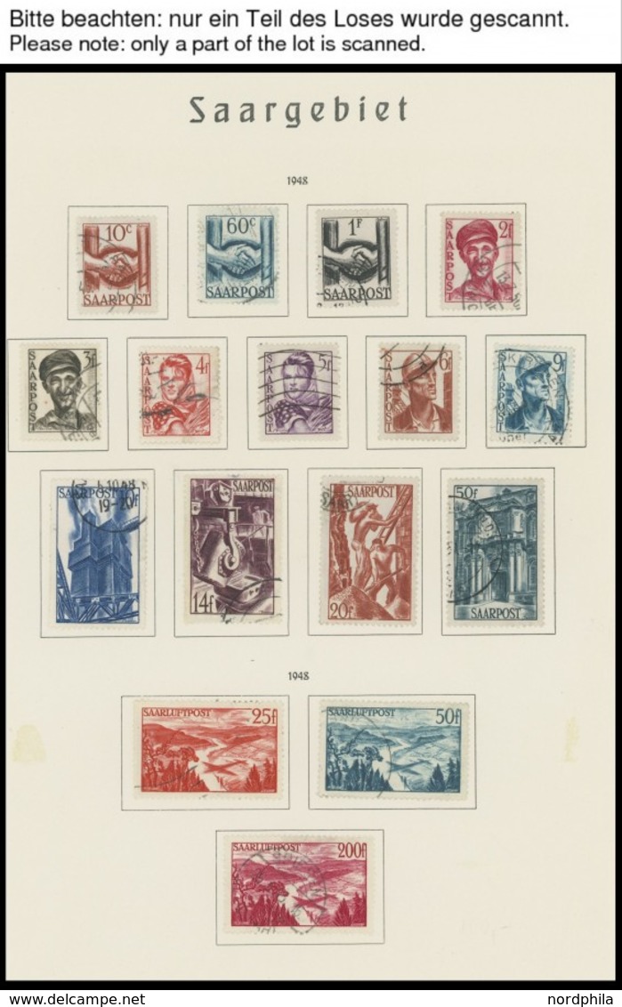 SAMMLUNGEN, LOTS O, 1947-56, Gestempelte Sammlung Mit Einigen Mittleren Werten, Feinst/Pracht, Einige Stempel Sind Nicht - Sonstige & Ohne Zuordnung